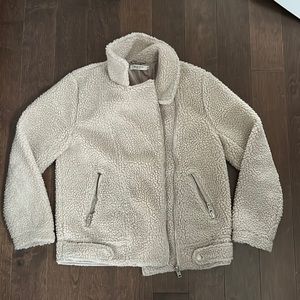 Beige teddy jacket